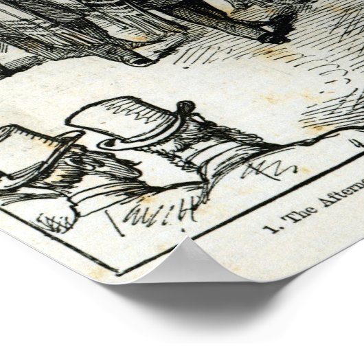 Dienst an der jüdischen Synagoge Poster (Ecke)