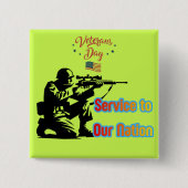 Dienst an der Nation hellgrün Button (Vorderseite)