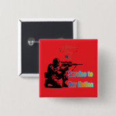 Dienst an der Nation hellrot Button (Vorne & Hinten)
