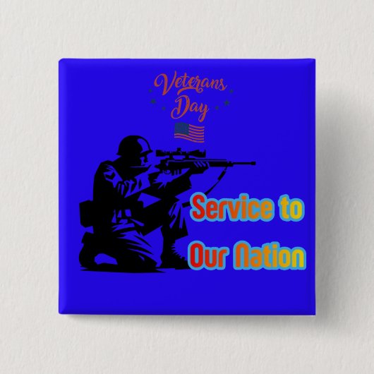 Dienst an der Nation tiefblau Button (Vorderseite)