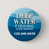 Dienst des Fischereileitfadens Button (Vorderseite)