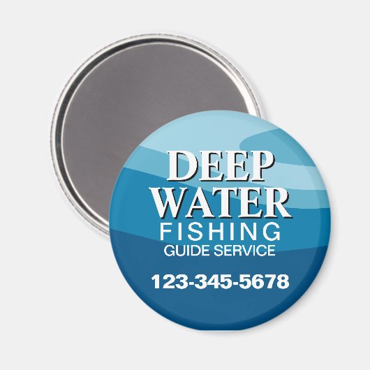 Dienst des Fischereileitfadens Magnet (Vorderseite/Rückseite)