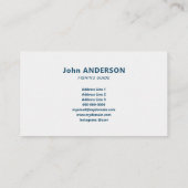 Dienst des Fischereileitfadens Visitenkarte (Rückseite)