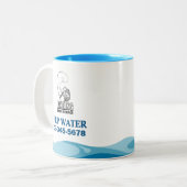 Dienst des Fischereileitfadens Zweifarbige Tasse (Vorderseite Links)