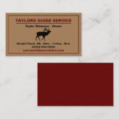 Dienst des Jagdführers im Freien Beruflich Visitenkarte (Vorne/Hinten)