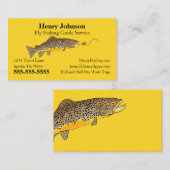 Dienst "Fishing Guide" Visitenkarte (Vorne/Hinten)