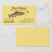 Dienst "Fishing Guide" Visitenkarte (Vorne/Hinten)