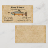 Dienst "Fishing Guide" Visitenkarte (Vorne/Hinten)