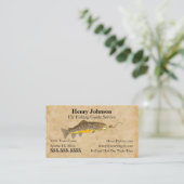 Dienst "Fishing Guide" Visitenkarte (Stehend Vorderseite)