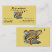 Dienst "Fishing Guide" Visitenkarte (Vorne/Hinten)