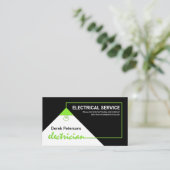 Dienst für den elektrischen Power des grünen Strom Visitenkarte (Stehend Vorderseite)