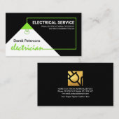 Dienst für den elektrischen Power des grünen Strom Visitenkarte (Vorne/Hinten)