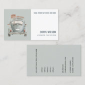 DIENST FÜR DEN FAHRKABOBERFLÄCHENDIENST VON GRAU W VISITENKARTE (Vorne/Hinten)