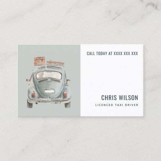 DIENST FÜR DEN FAHRKABOBERFLÄCHENDIENST VON GRAU W VISITENKARTE (Vorderseite)