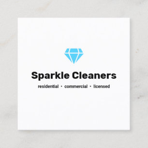 Dienst für den Housekeper-Dienst für Diamanten Quadratische Visitenkarte
