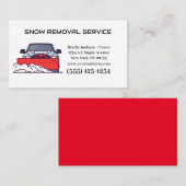 Dienst zum Entfernen von beruflichem Schnee Visitenkarte (Vorne/Hinten)