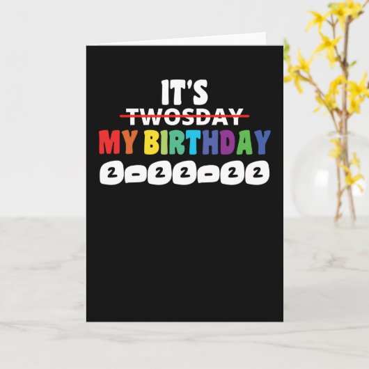 Dienstag, 2. Februar 2022 Karte (Gelbe Blume)