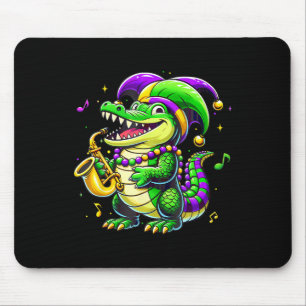 Dienstag, Fettcut Alligator Jester Hat Carnival Pa Mousepad