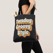 Dienstag Groovy Style 70er Retro Design Tasche (Von Nahem)