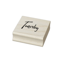 Dienstag Gummistempel