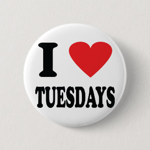 Dienstag-Ikone der Liebe I Button