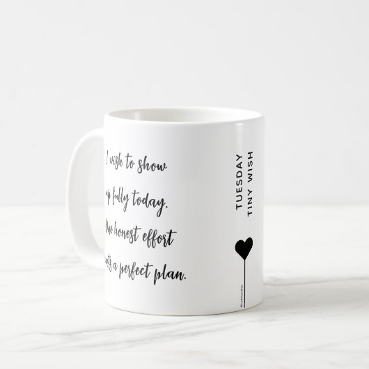 Dienstag Motivierend Angebot Kaffeetasse (Vorderseite Links)