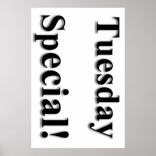 Dienstag Special Beauty Salon Poster (Vorne)