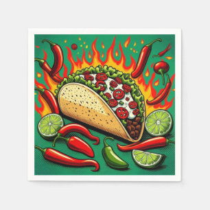 Dienstag-Taco-Papier-Servietten Serviette