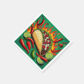 Dienstag-Taco-Papier-Servietten Serviette (Ecke)