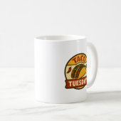 Dienstag Tacos Fiesta Splash Kaffeetasse (VorderseiteRechts)