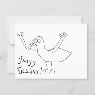 Dienstag, Yaayy! Postkarte