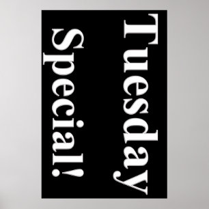 Dienstags-Sonderplakat für Schönheitssalon Poster