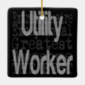 Dienstarbeiter Extraordinator Keramikornament (Rückseite)