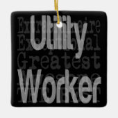 Dienstarbeiter Extraordinator Keramikornament (Vorderseite)