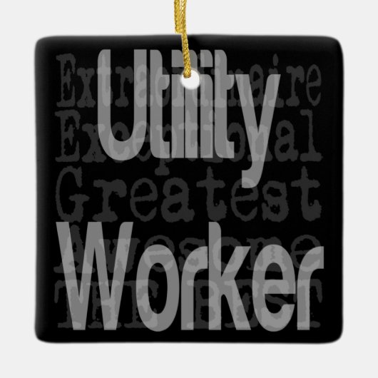 Dienstarbeiter Extraordinator Keramikornament (Vorderseite)