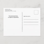 Dienstaufrufe Militärische Bewegung der PCS Bewegu Ankündigungspostkarte (Rückseite)