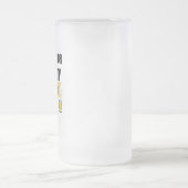 Dienstaufsicht Zeit für Bier Mattglas Bierglas (Mittel)