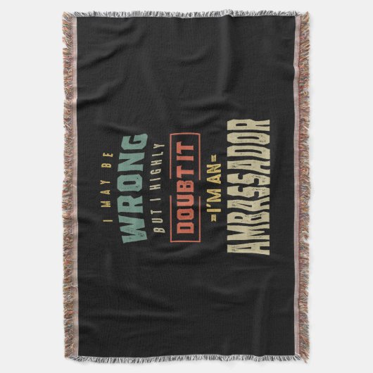 Dienstbezeichnung des Botschafters Decke (Vorderseite Vertikal)