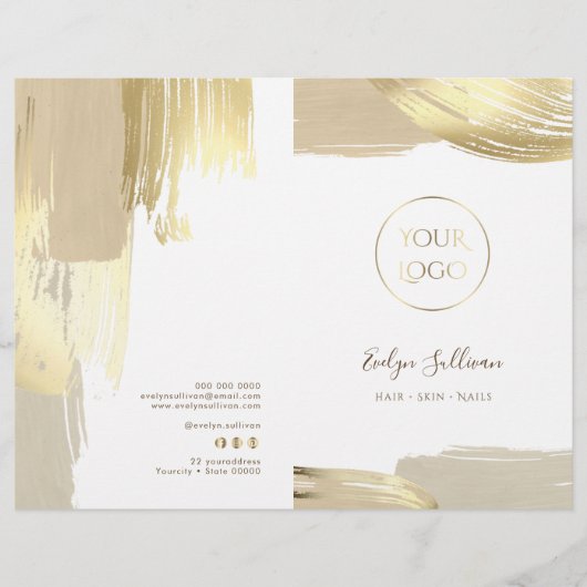 Dienstbroschüre für Pinselstriche (Vorderseite)