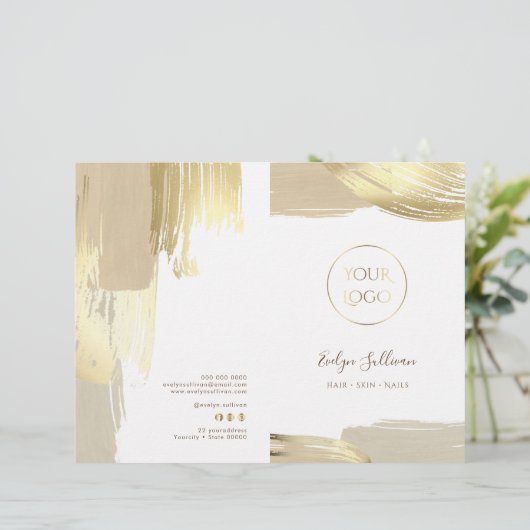 Dienstbroschüre für Pinselstriche (Stehend Vorderseite)