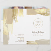 Dienstbroschüre für Pinselstriche (Vorne/Hinten)