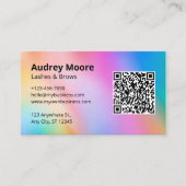 Dienste für Lash und Brows Visitenkarte (Vorderseite)