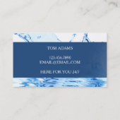 Dienste und Reinigung von Hochwasserschäden Visitenkarte (Rückseite)