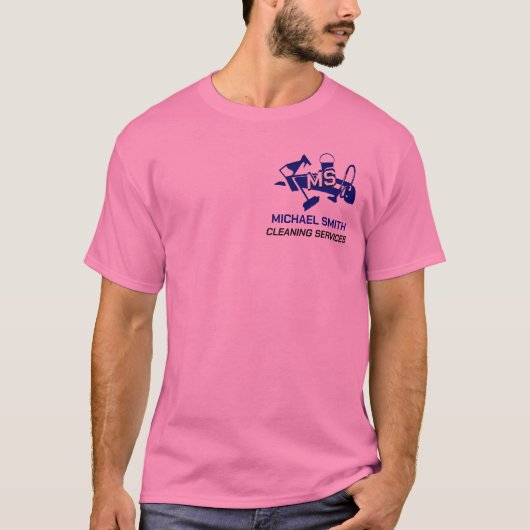 Dienste zur Textbereinigung mit Niedlichem Rosa mi T-Shirt (Vorderseite)