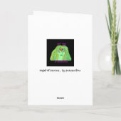 Dienstengel.. durch die friedliche Weide Feiertagskarte (Rückseite)