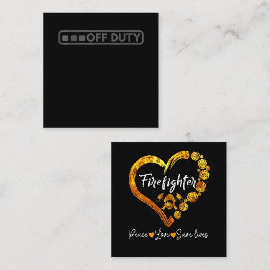 Dienstfertiger Perfekt für die Strafverfolgung dur Quadratische Visitenkarte (Vorne/Hinten)