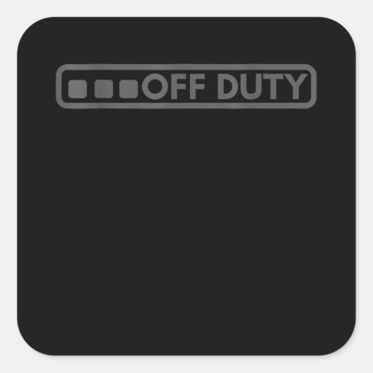 Dienstfertiger Perfekt für die Strafverfolgung dur Quadratischer Aufkleber (Vorderseite)