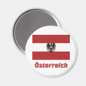 Dienstflagge mit deutschem Namen Magnet (Vorderseite/Rückseite)
