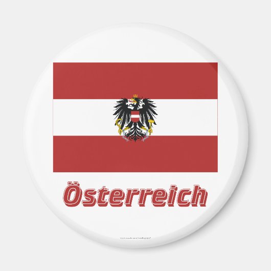 Dienstflagge mit deutschem Namen Magnet (Vorne)