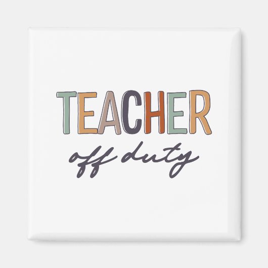 Dienstfrei letzter Schultag Magnet (Vorne)